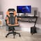 Flash Furniture Orange LeatherSoft Gaming Chair - Skate Wheels CH-00095-OR-RLB-GG - alternate 1